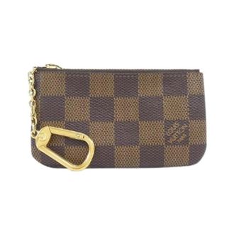 Louis Vuitton Pre-owned Wallets, female, Brown, Size: ONE SIZE Pre-owned Pochette Cles Damier Card Key Case