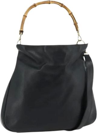 Gucci Pre-owned Handbags, female, Black, Size: ONE SIZE Pre-owned Vintage Shoulder Bag