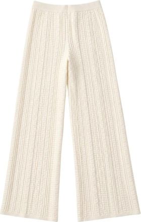 Twinset Wide Broeken - Dames - Wijde Broeken - Wit - XL - Broeken