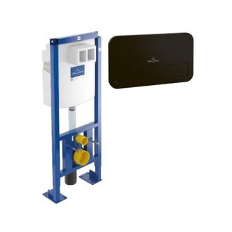 Villeroy & Boch Villeroy Et Boch Estructura De Soporte Para Inodoro Viconnect Con Placa Negra