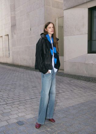 Mango Jeans wide leg tasche blu medio - Donna - 36 - MANGO