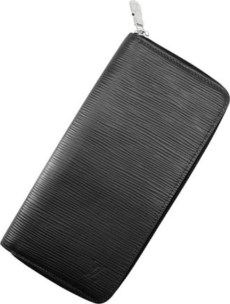 Louis Vuitton Epi Black Noir Epi Leather Long Wallet (Bi-Fold) (Pre-Owned)