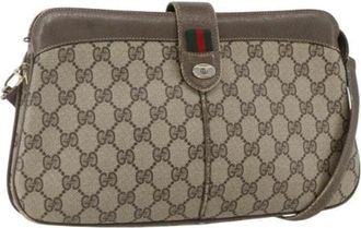 Gucci Pre-owned Cross Body Bags, female, Beige, Size: ONE SIZE Pre-owned Plastic Cross Body Bag
