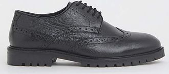 Jacamo Leather Brogues Extra Wide Fit