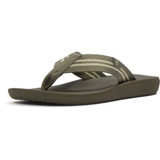 FitFlop Fitflop iQushion Polyester Heren Flip-Flops in Diep Olijf/Salie Groen