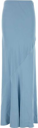 Ermanno Scervino Light Blue Twill Skirt