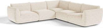 Sia Home Sof&aacute; panor&aacute;mico modular de terciopelo chenilla
