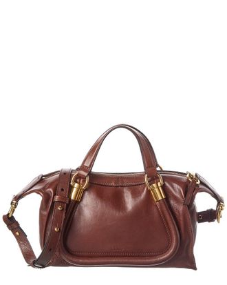 Chlo&eacute; Paraty 24 Small Leather Shoulder Bag