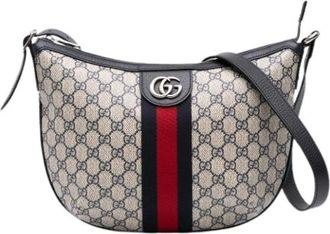 Gucci Pre-owned Cross Body Bags, female, Multicolor, Size: ONE SIZE Pre-owned Canvas Crossbody Bag