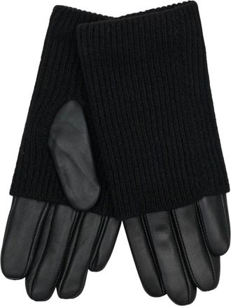 BTF-CPH Guantes de Piel con Acolchado Tejido - Accessories - Mujer - Negro - 2XL