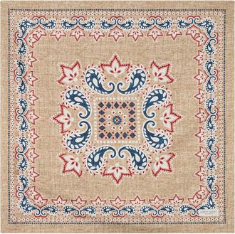 Robert Talbott Harmon Reversible Floral Paisley Neckerchief in Tan at Nordstrom