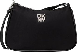 DKNY Jenny Schoudertas - Dames - Schoudertassen - Zwart - ONE Size - Polyester - Tassen