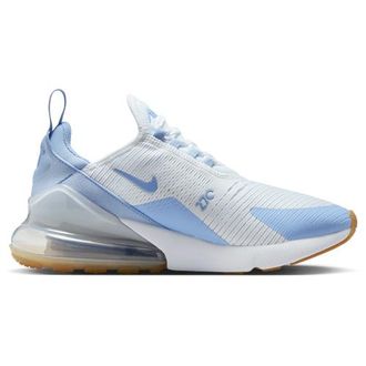 Nike Womens Air Max 270 - Running Shoes - Aluminum / White / Blue Tint Size 10.0