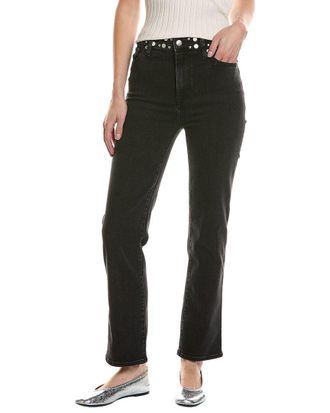 Frame Denim Frame Le Sleek Straight Studded Meteor Jean