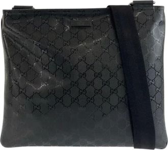 Gucci Pre-owned Cross Body Bags, female, Black, Size: ONE SIZE Pre-owned Plastic shoulder-bags