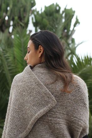 Terrain Heathered Alpaca Shawl