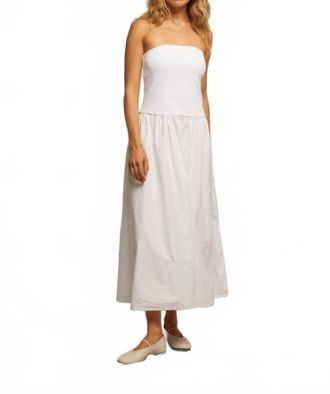 perfectwhitetee Kai Strapless Dress In White