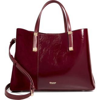 Dune London Dorry Tote in Burgundy at Nordstrom Rack