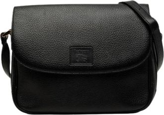 Burberry Pre-owned Crossbody Bag - Dames - Vintage Schoudertas - Zwart - ONE Size - Leer - Vintage