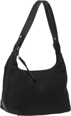 Ferragamo Tweedehands Canvas handtassen - Dames - Vintage Handtas - Zwart - ONE Size - Vintage