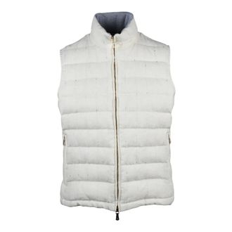 Eleventy Vests, female, White, Size: XS Smanicato Centogrammi