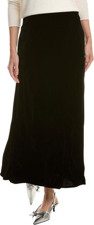 Velvet Eza Velvet Silk-Blend Skirt