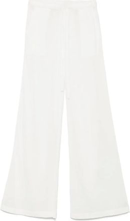 P.A.R.O.S.H. Pantaloni in maglia a vita alta - Bianco