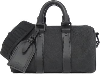 Louis Vuitton Black Leather Boston Bag (Pre-Owned)
