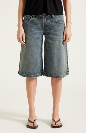PacSun Peyton Extreme Jorts in Light Indigo at Nordstrom, Size 25