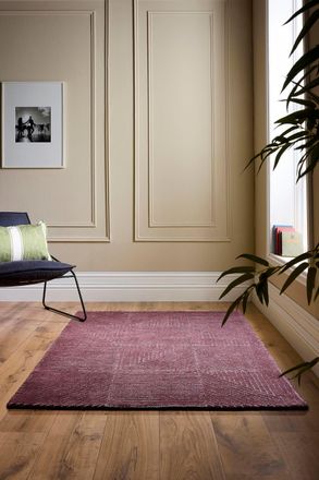 Origin Store Geometric Berry in Burgundy | Size: 80 cm x 150 cm