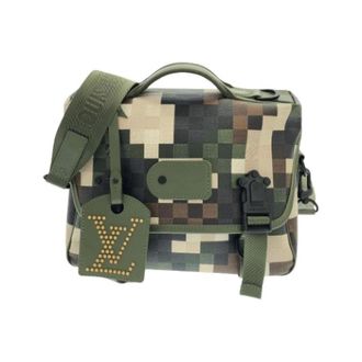 Louis Vuitton Pre-owned Damouflage LV Trail Messenger Coated Canvas Shoulder Bag - Dames - Pre-owned - Groen - Maat: ONE Size