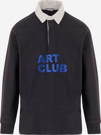 J.W.Anderson Lang&auml;rmliges Poloshirt von Jw Anderson