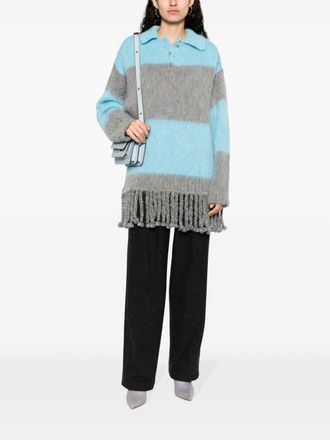 Etro Gestreepte Wolmix Polo Shirt