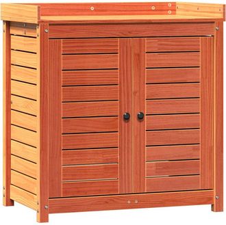 vidaXL Mesa Plantaci&oacute;n Con Estantes Madera Pino Marr&oacute;n 82,5x50x86,5 Cm Vidaxl