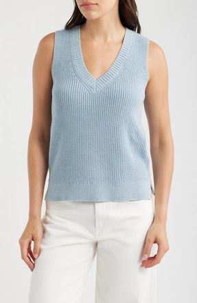 Seasalt Cornwall Lookout Point Knit Vest in Blue Fog at Nordstrom, Size 12