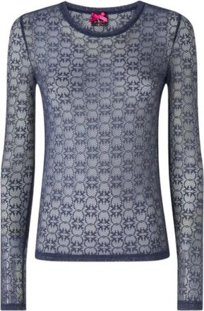 Pinko Pinko - Blouses & Shirts > Blouses - Dames - Longsleeves - Blauw - L - Tops
