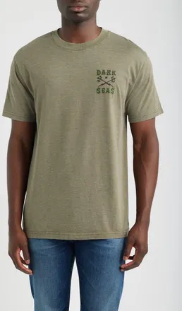 Dark Seas Foremost Graphic T-shirt in Heather Military Green at Nordstrom, Size Medium