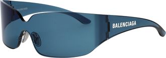 Balenciaga Unisex Sunglasses Bb0421s Blue Nylon Blue-Blue-Blue