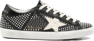Golden Goose Super-Star sneakers met studs - Zwart