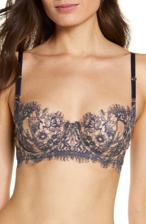 Skarlett Blue Entice Underwire Balconette Bra in Mdnght/nyl at Nordstrom Rack, Size 30Dd