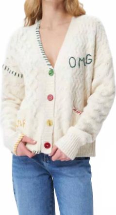John & Jenn Josh Long Sleeve Cardigan In White