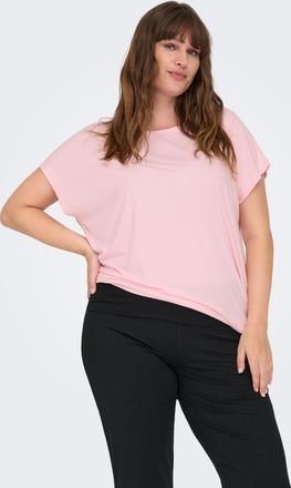 Only Play Funktionsshirt ONLY PLAY ONPAUBREE SS LOOSE TRAIN TEE CURVY NOOS, Damen, Gr. 44/46, rosa (pink, a, boo), Jersey, Obermaterial: 88% Polyester, 12% Elas