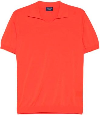 Drumohr V-Neck Polo With Logo