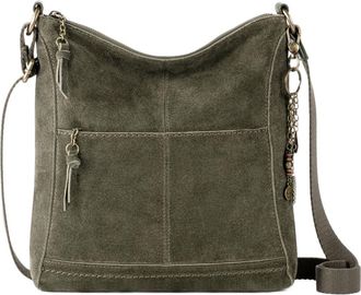 The Sak Lucia Crossbody Leather Bag in Moss Suede at Nordstrom