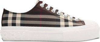 Burberry Geruite sneakers - Bruin