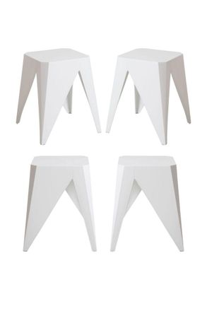 Regalos Miguel Packs Taburetes Altos - Pack 4 Taburetes Bul - Blanco