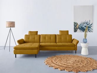 Inosign Ecksofa »Birkholm L-Form« Armlehnverstellung, auch in Easy Clean Bezug - mit Wasser zu reinigen