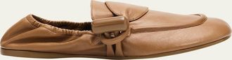 Loewe Toggle Leather Loafers