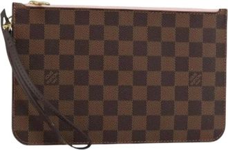 Louis Vuitton Pre-owned Clutches, female, Brown, Size: ONE SIZE Pre-owned Canvas Pouch