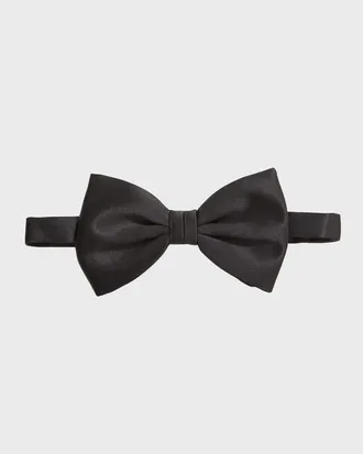 Brioni 8cm Satin Pre-Tied Bow Tie